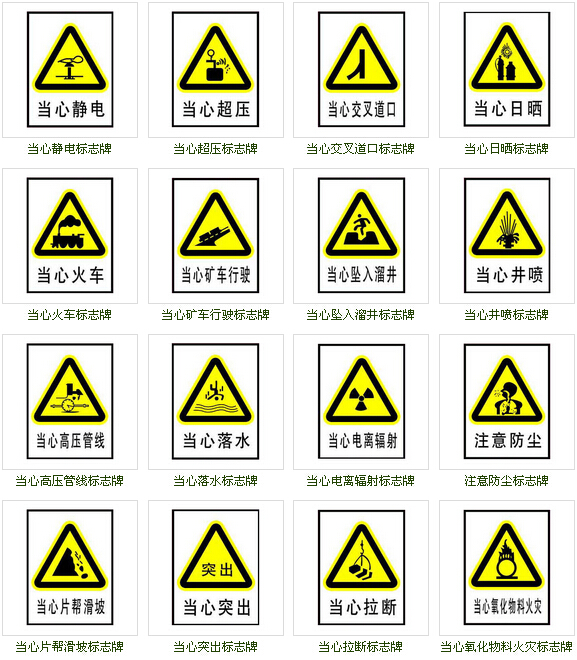 警告安全標(biāo)識(shí)牌
